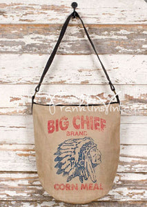 Big Chief Indian Vintage Look Canvas Bag